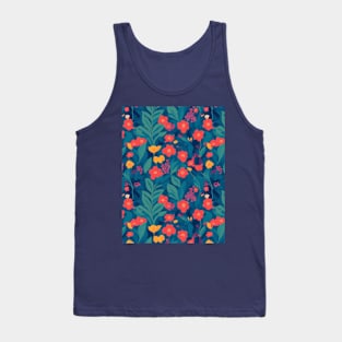 Flower Garden Seamless Pattern Tank Top